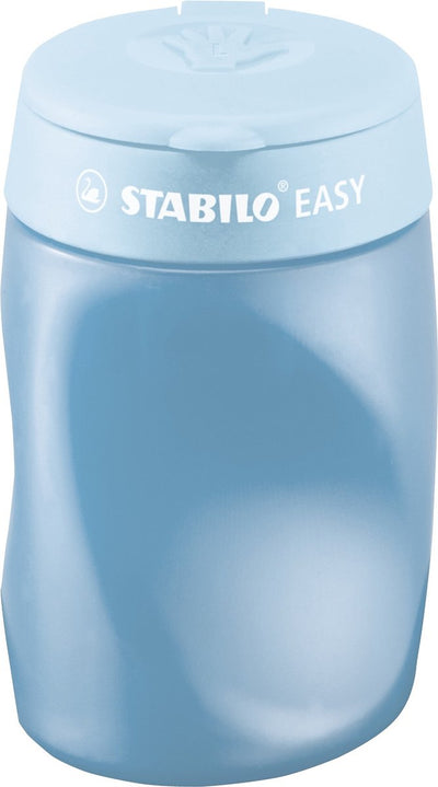Stabilo easysharpener - taille-crayon ergonomique 3 en 1 - gaucher - bleu - convient à tous les crayons