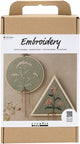 Creativ Company Hobbyset broderie Cadre de broderie verte poussiéreuse