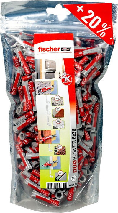 Fischer 536382 duopower 6 big pack fiche 30 mm 6 mm 240 pièce(s)