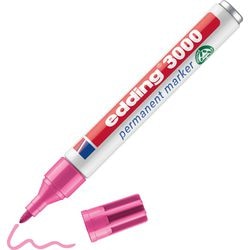 Marqueur permanent edding 3000 pointe ronde 1,5 - 3 mm rose