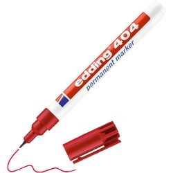 Edding 404 marqueur, épaisseur de ligne 0,75 mm, rouge, 1 pièce
