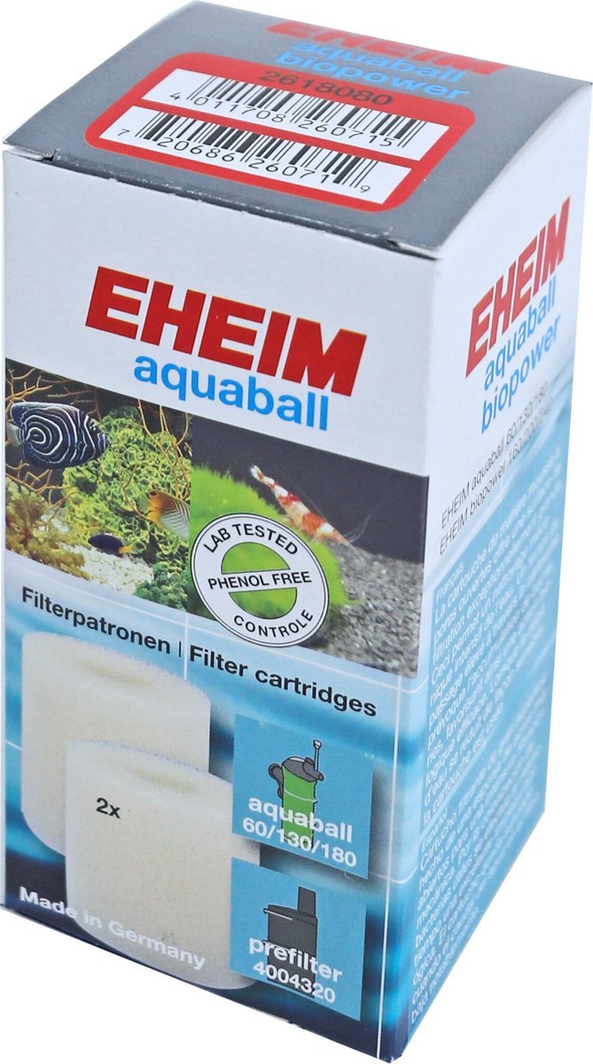 Cartouche filtrante Eheim aquaball 60-180 biopower 160-240