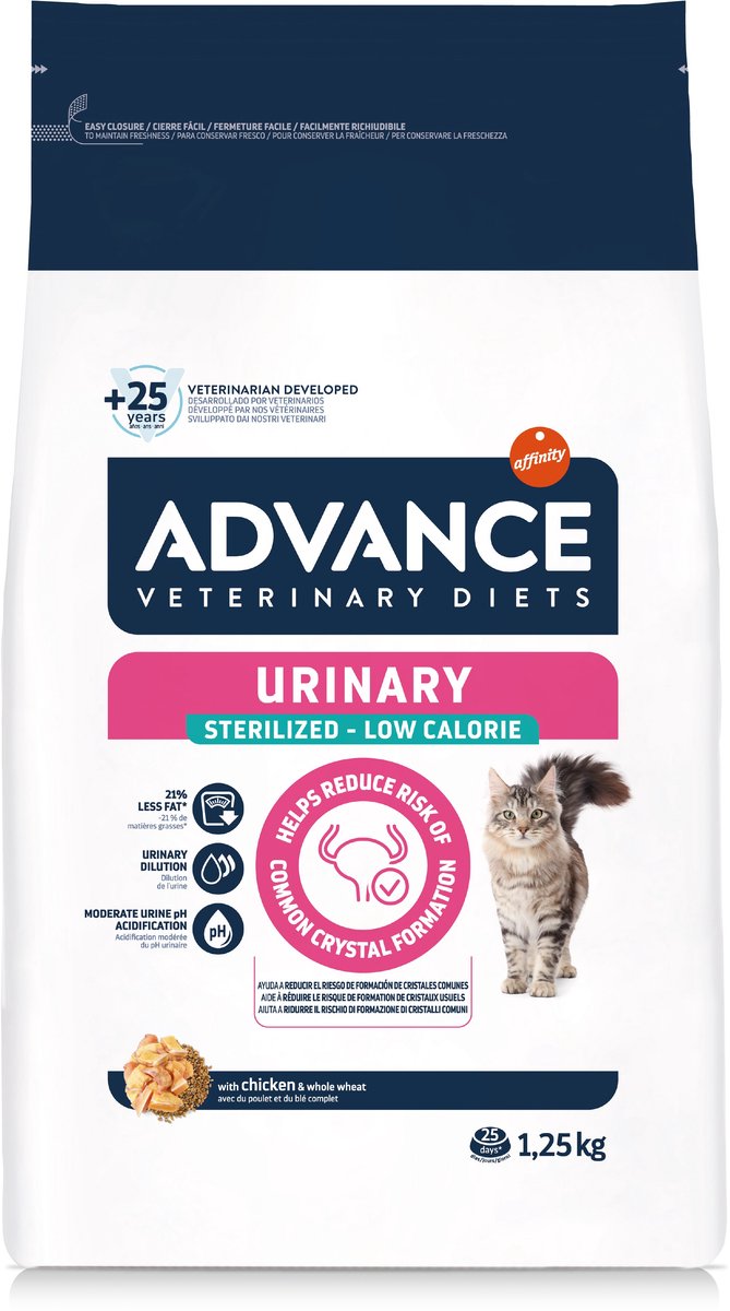 Advance Veterinary Diet Cat urinaire stérilisée moins calorique S.