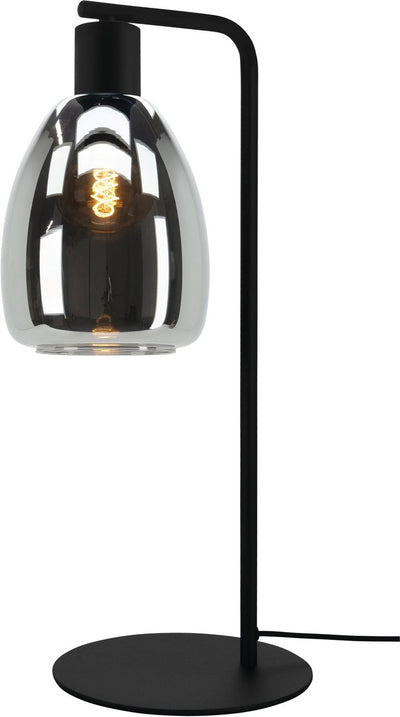 Lampe de table Eglo Chelvey - e27 - 50,5 cm - verre fumé