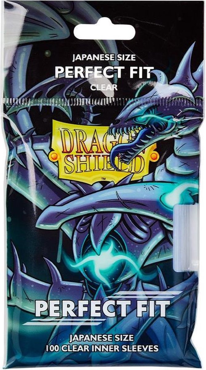 Jeu de cartes à collectionner toploader dragon bouclier japonais ajustement parfait manches intérieures (100 pièces)