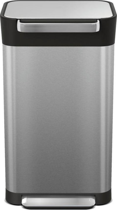 Joseph joseph poubelle intelligente titan slim - acier inoxydable - 30 l - argent