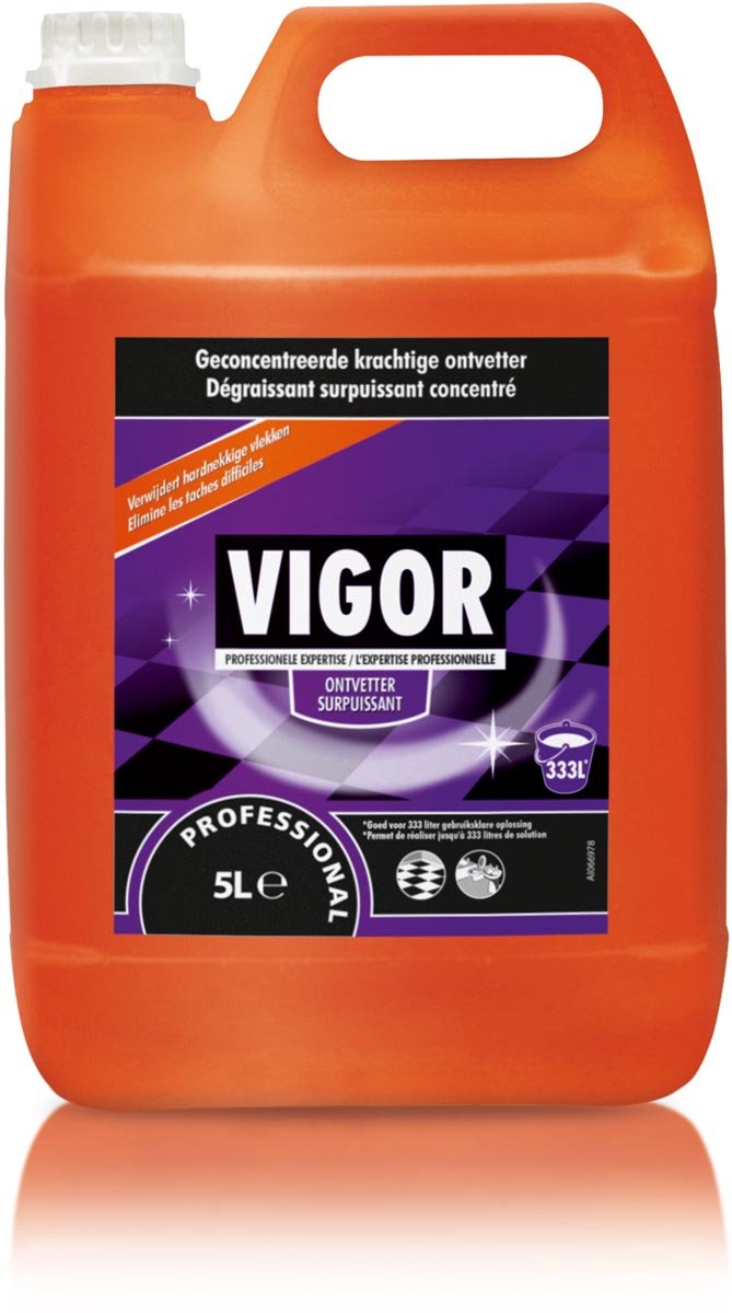 Dégraissant concentré Vigor | Bouteille de 5 litres