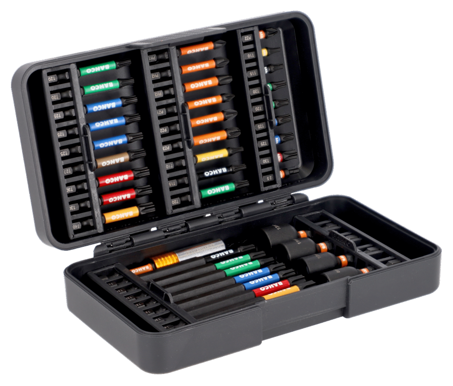 Jeu d'embouts à percussion Bahco 1 4 40 pièces (couleur)