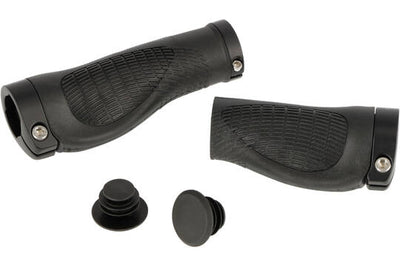 Trivio - poignées de vélo nexus 128 95 caoutchouc ergonomique lock-on noir