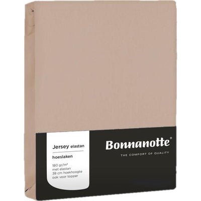 Bonnanotte drap housse jersey beige 90x200cm