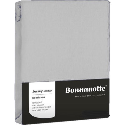 Bonnanotte drap housse jersey gris clair 90x200cm