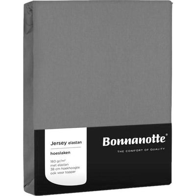 Bonnanotte drap housse jersey gris moyen 90x200cm