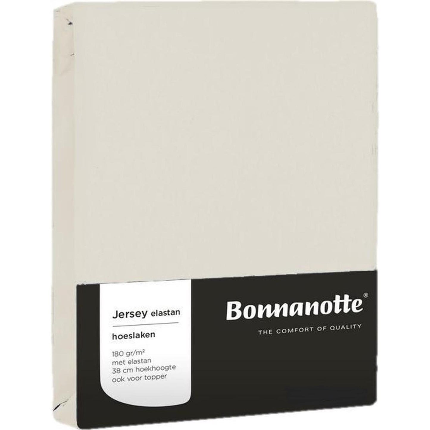 Bonnanotte drap housse jersey écru 90x200cm