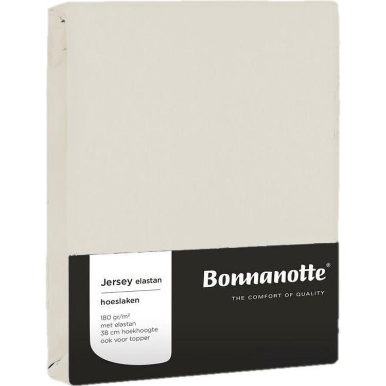 Bonnanotte drap housse jersey écru 90x200cm