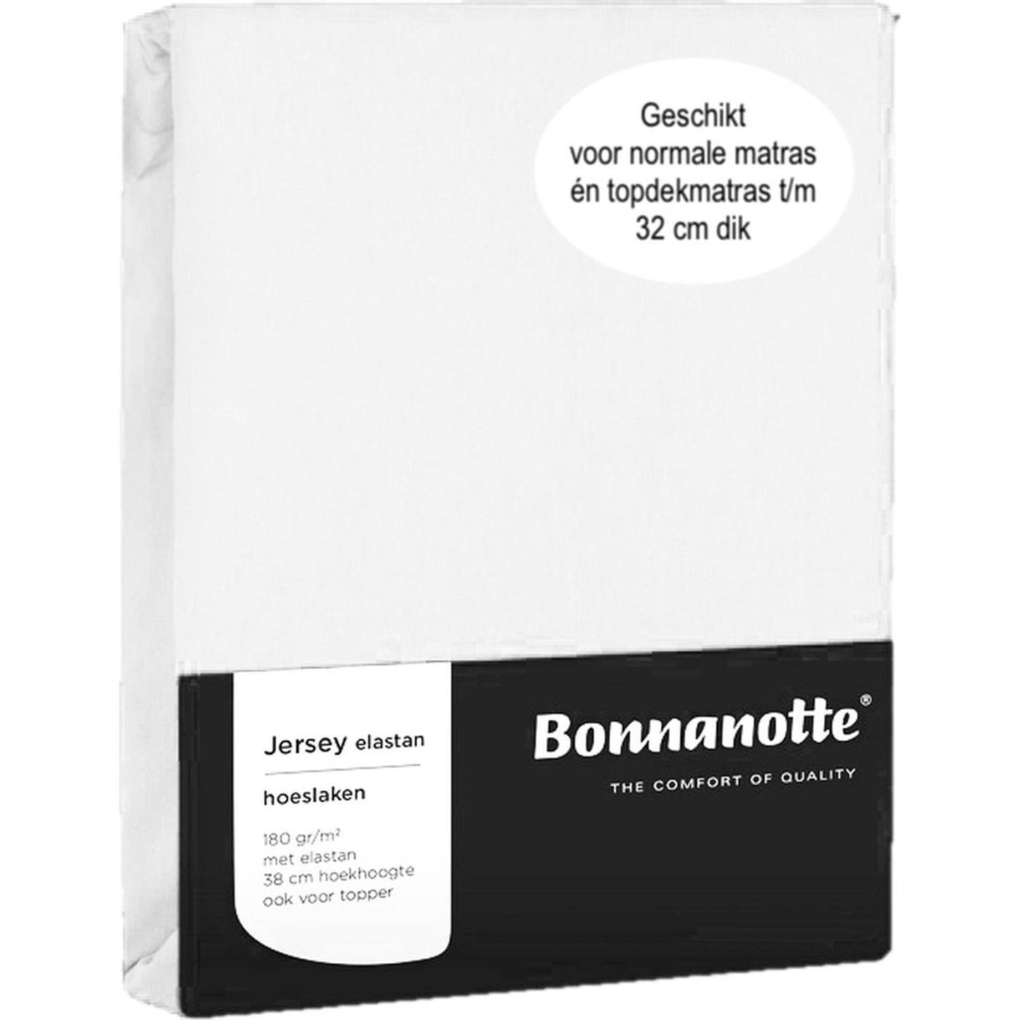 Bonnanotte drap housse jersey blanc 90x200cm