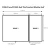 DNP Paper 2 Roll � 400 St. 10x15 perforé à 10x10 cm pour DS620