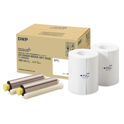 DNP Paper 2 Roll � 200 PCS. 15x20 perforé à 7,5x20 pour DS620