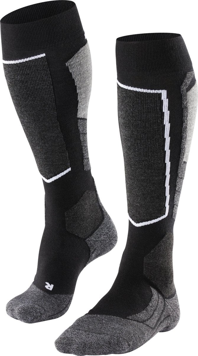 Falke sk2 chaussettes de ski chaudes et épaisses en laine fonctionnelle femme noir - taille 39-40