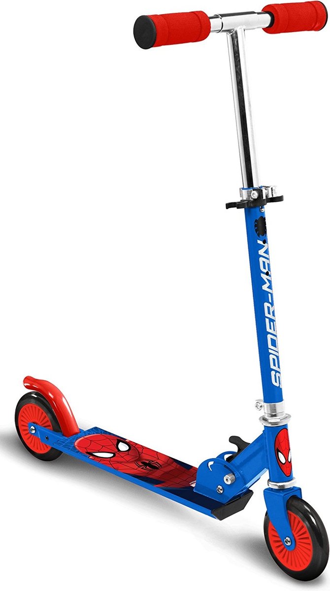 Marvel Spider-Man à 2 roues Kinderstep pliable Fook Free Blue rouge