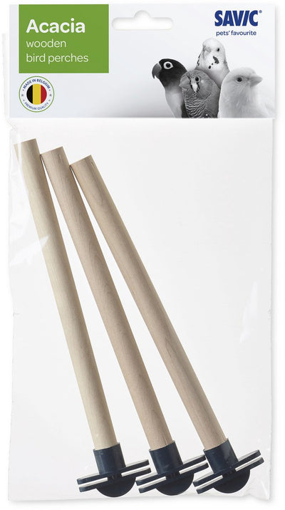 Savic 3 perchoirs en bois avec supports - 1 pc