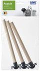 Savic 3 perchoirs en bois avec supports - 1 pc