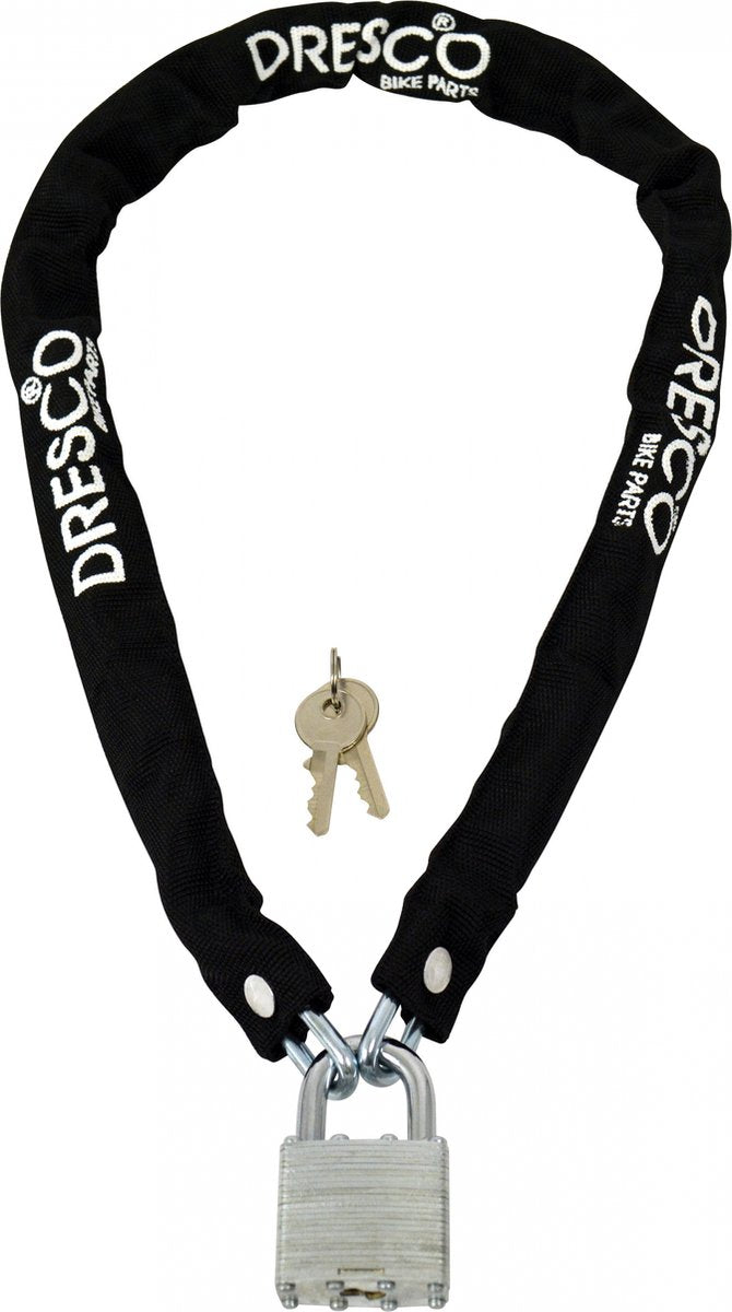 Verrouillage de la chaîne de Dresco 90 cm x 5 mm Polyester en acier noir