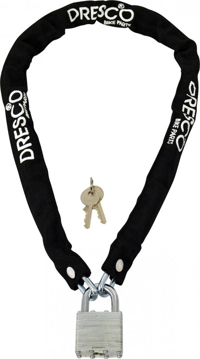 Verrouillage de la chaîne de Dresco 90 cm x 5 mm Polyester en acier noir
