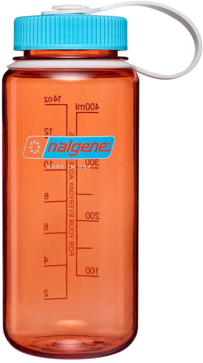 Nalgene - bouteille à large goulot - gourde - bouteille d'eau - 500 ml - flamme avec atoll bleu sustain nouveau !
