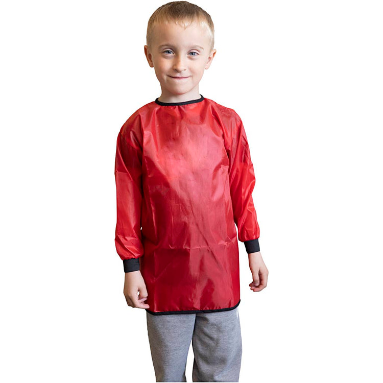 Blouse d'artiste Creativ company, l : 55 cm, taille 2-4 ans, rouge, 1 pièce
