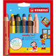 Abi pk6 jeu de couleurs assortiment de couleurs stlo woody 3in1
