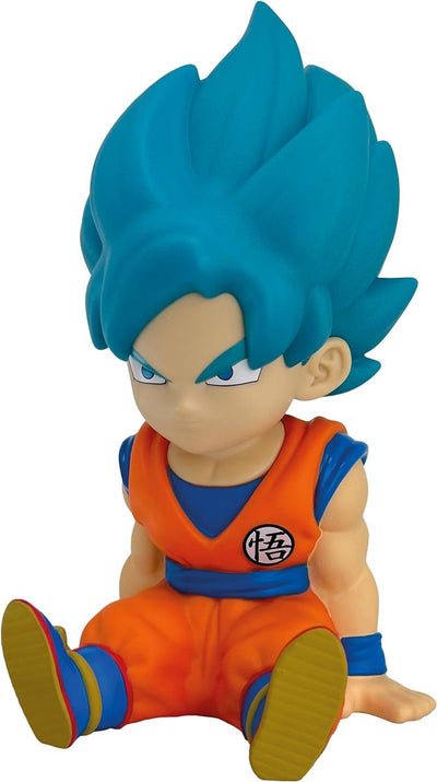 Plastoy - dragon ball - tirelire son goku super saiyan bleue