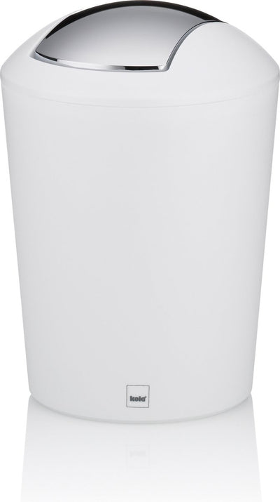 Poubelle pivotante Kela Marta - 1,7 l - blanc -