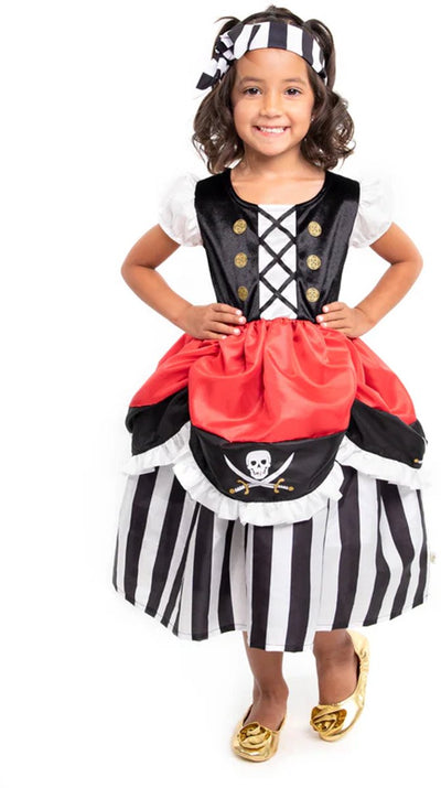 Petites aventures - robe pirate avec bandeau - taille 110-122