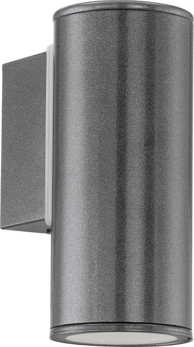 Applique d'extérieur Eglo riga - gu10 - 16,5 cm - anthracite
