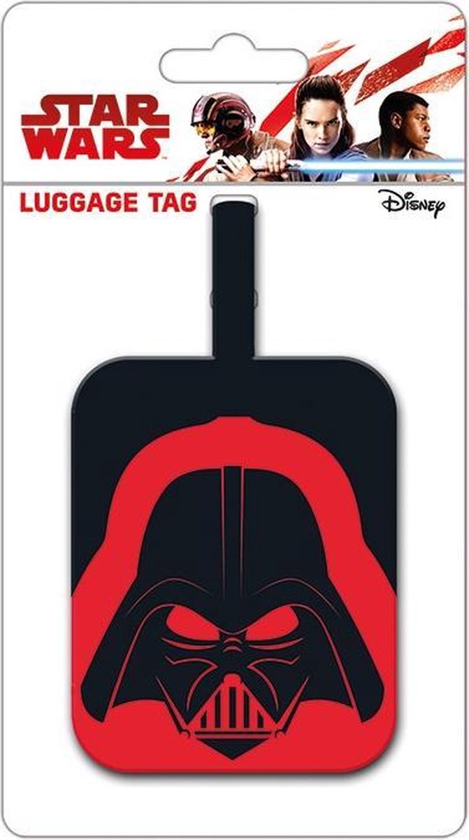Étiquette de bagage pour casque Star Wars Dark Vador - caoutchouc - 10x18cm