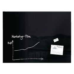 Tableau magnétique en verre artverum gl210 sigel 120x90cm noir