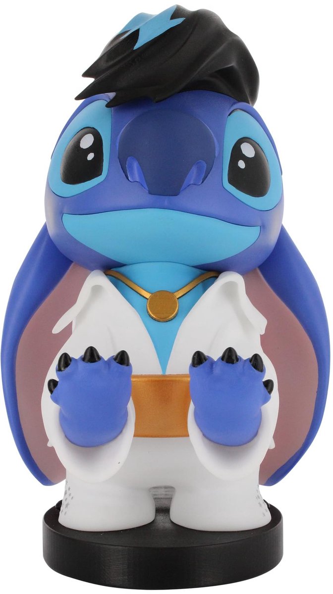 Cableguys Stitch Elvis - support de figurine pour téléphone | contrôleur | étui de chargement (attaches-câbles d'origine)