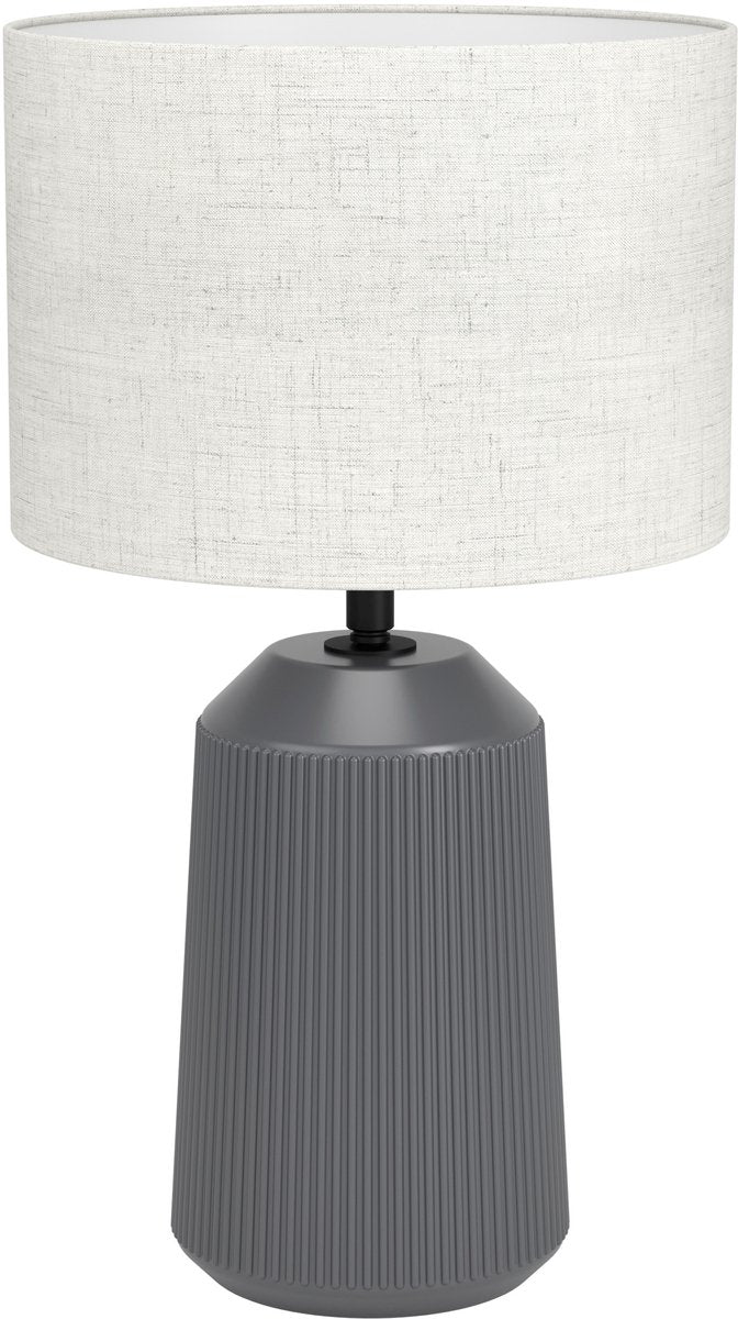 Lampe de table Eglo capalbio - e27 - 41 cm - coloris gris sable - céramique
