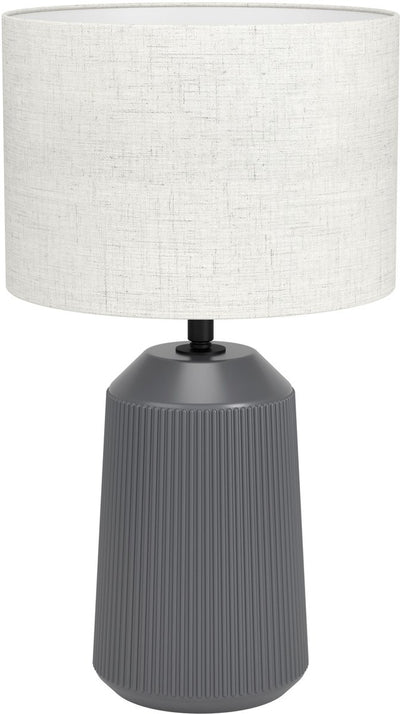 Lampe de table Eglo capalbio - e27 - 41 cm - coloris gris sable - céramique