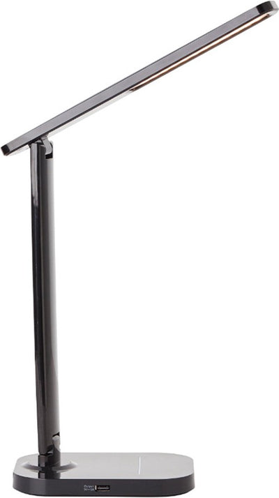 Brilliant vicaro - lampe de bureau - LED intégrée 8w - station de recharge sans fil - choix de couleurs 3000-6000k - noir