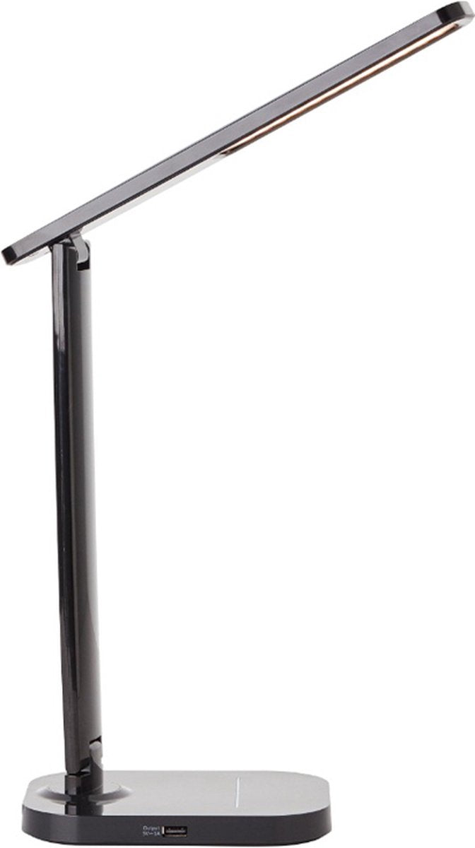 Brilliant vicaro - lampe de bureau - LED intégrée 8w - station de recharge sans fil - choix de couleurs 3000-6000k - noir