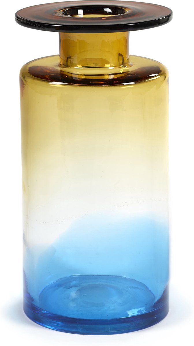 Serax - feu de vent marie michielssen - vase l - ambre bleu - 18 ø - h 40cm - 6,50kg