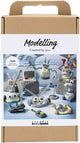 Creativ company hobby set modelage, robot, bleu, gris, rouge, argenté, 1 boîte