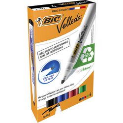 Marqueur pour tableau blanc bic 1701 velleda, support en plastique large 1-5mm rond assorti