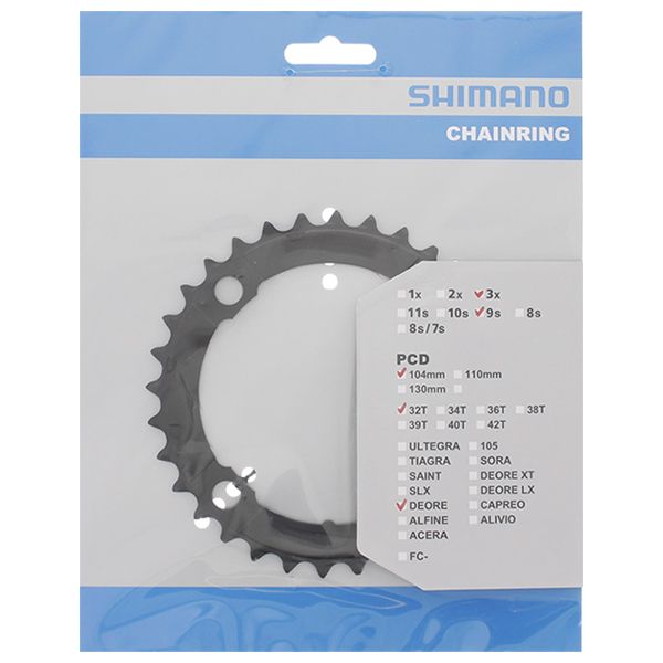 Shimano Chain Top Deore 9V 4-Arm Y1LD98080 Black 32T