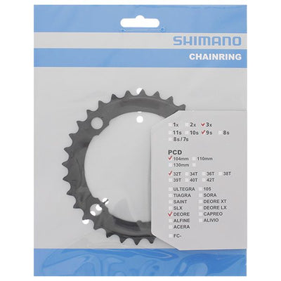 Shimano Chain Top Deore 9V 4-Arm Y1LD98080 Black 32T