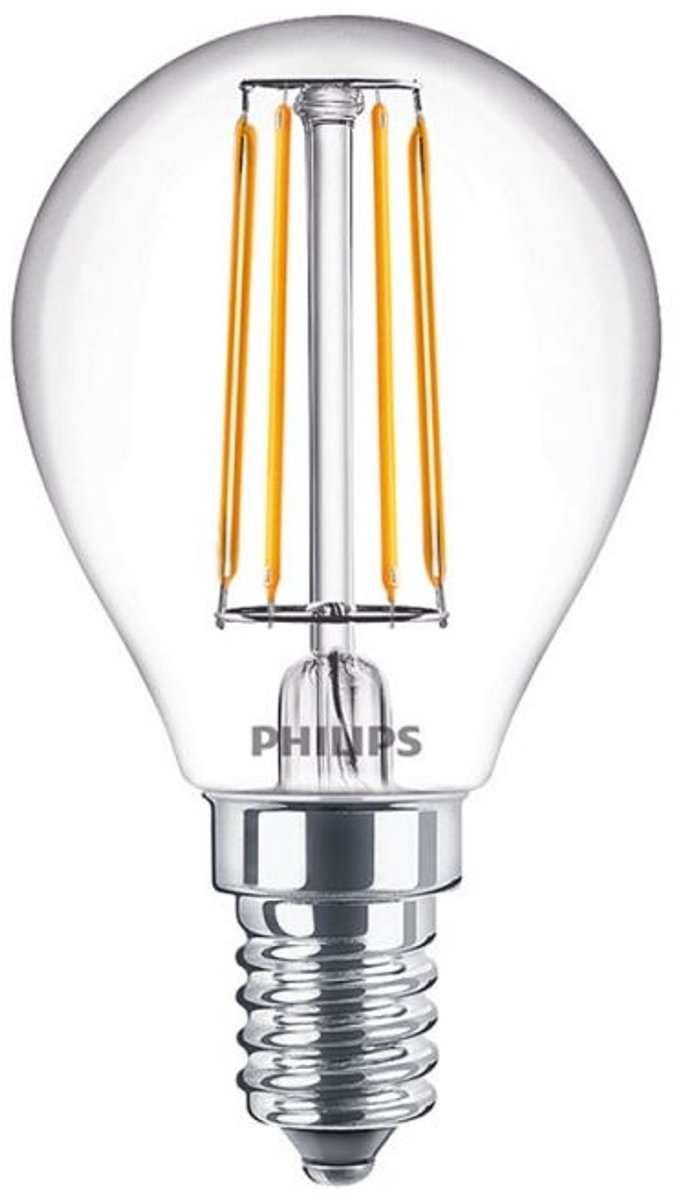 Philips LED Philips - Master Value LEDluster E14 Ball Filament Transparent 3,4W 470lm - 927 Blanc Très Chaud | meilleur rendu des couleurs - dimmable - remplace 40w