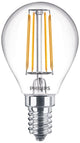 Philips LED Philips - Master Value LEDluster E14 Ball Filament Transparent 3,4W 470lm - 927 Blanc Très Chaud | meilleur rendu des couleurs - dimmable - remplace 40w