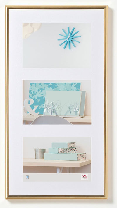 Walther new lifestyle - galerie en plastique - format photo 3x13x18 cm - or