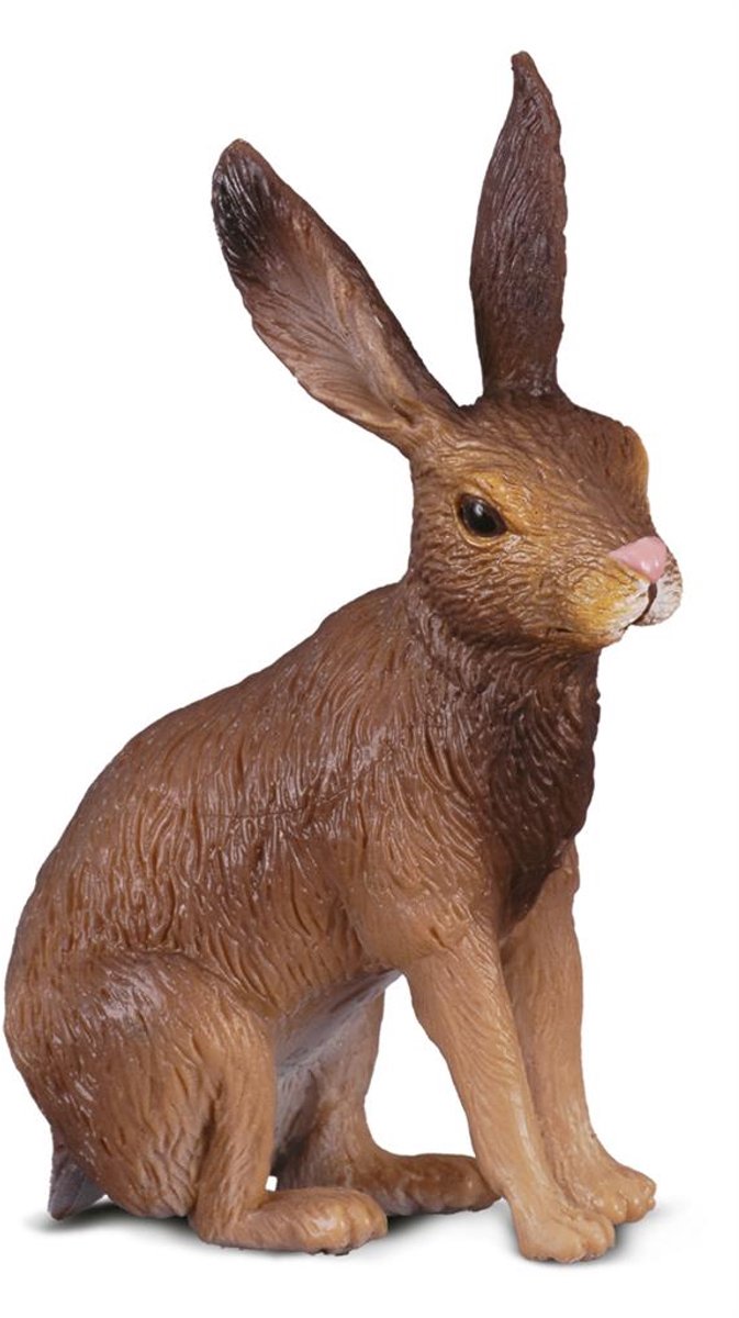 Figurine Collecta - lièvre brun - (s) - animaux de la forêt - peint à la main - miniature